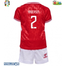 Danmark Joachim Andersen #2 Hjemmedraktsett Barn EM 2024 Kortermet (+ Korte bukser)